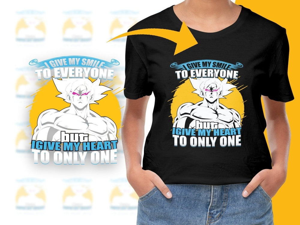 Anime Character Goku Emotional Quote Graphic PNG File - Teepew