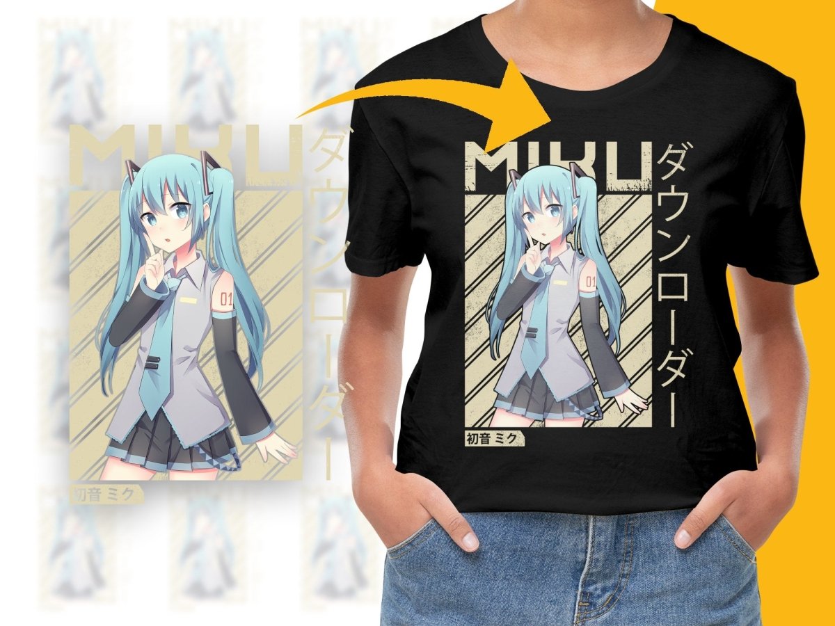 Anime Character Miku PNG File Digital - Teepew