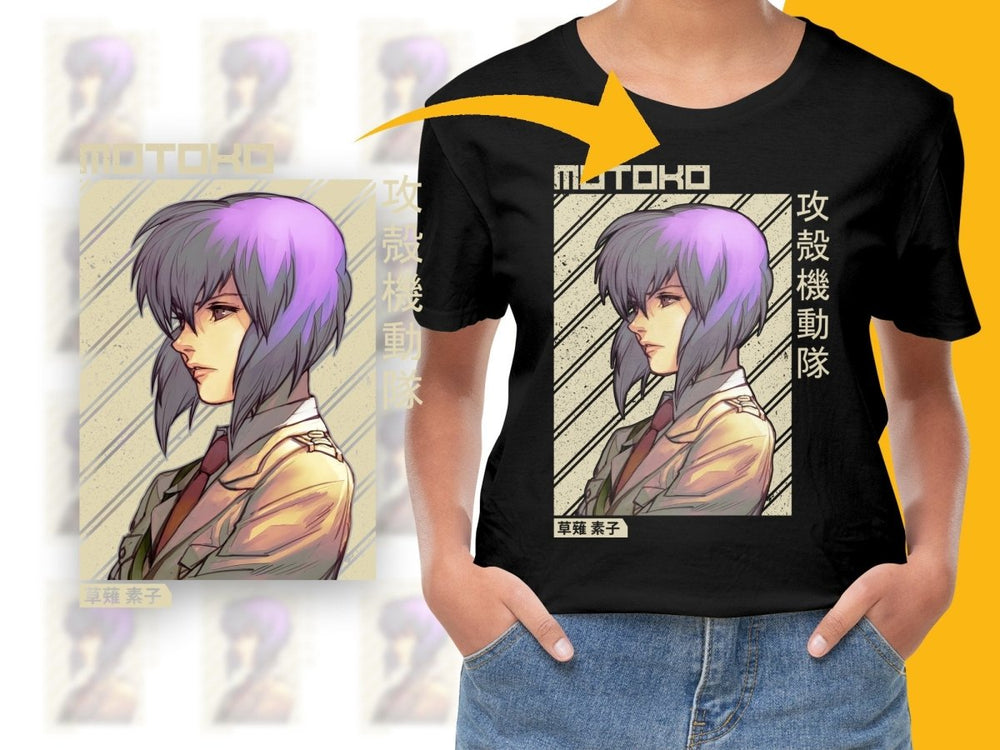 Anime Character Motoko Digital Art Print 300 DPI Download - Teepew