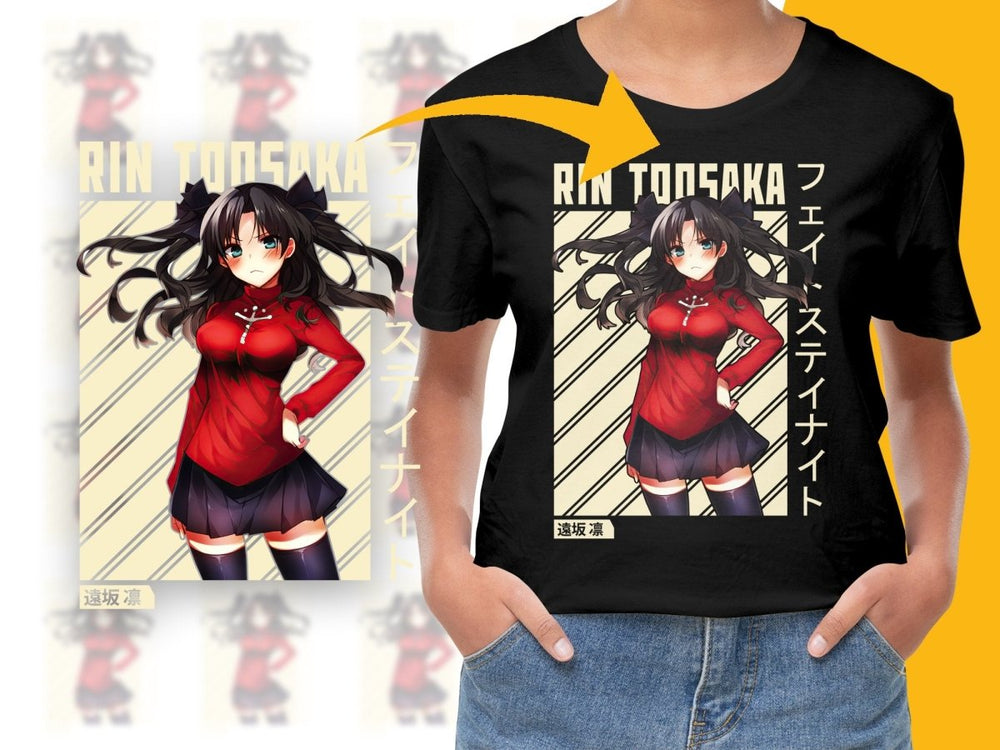 Anime Character Rin Tohsaka PNG File - Teepew