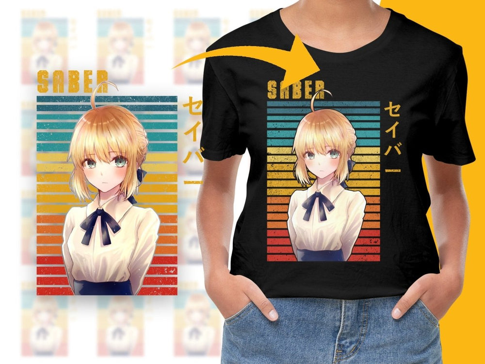 Anime Character Saber Print PNG File - Teepew