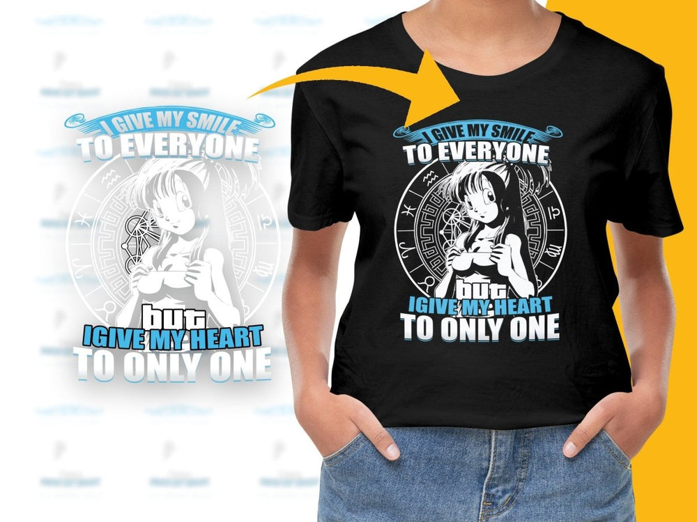 Anime Character Smiling with Heartfelt Message PNG File - Teepew