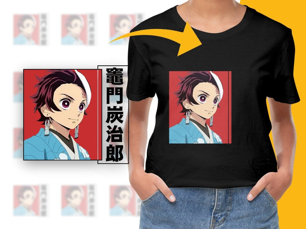 Anime Character Tanjiro Kamado PNG Digital - Teepew
