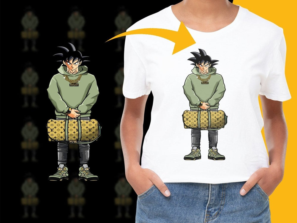 Anime Character with Streetwear Style PNG File - Teepew