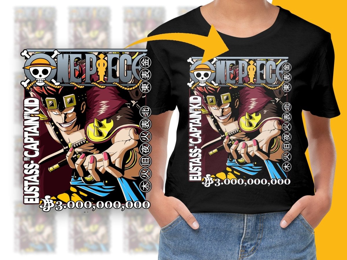 Anime Eustass Kid Captain One Piece Graphic PNG File - Teepew