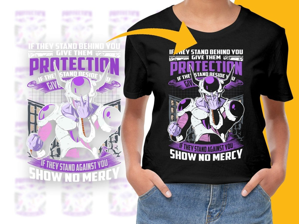 Anime Frieza Show No Mercy Graphic PNG File - Teepew