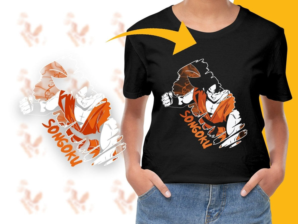 Anime Graphic Songoku PNG File - Teepew