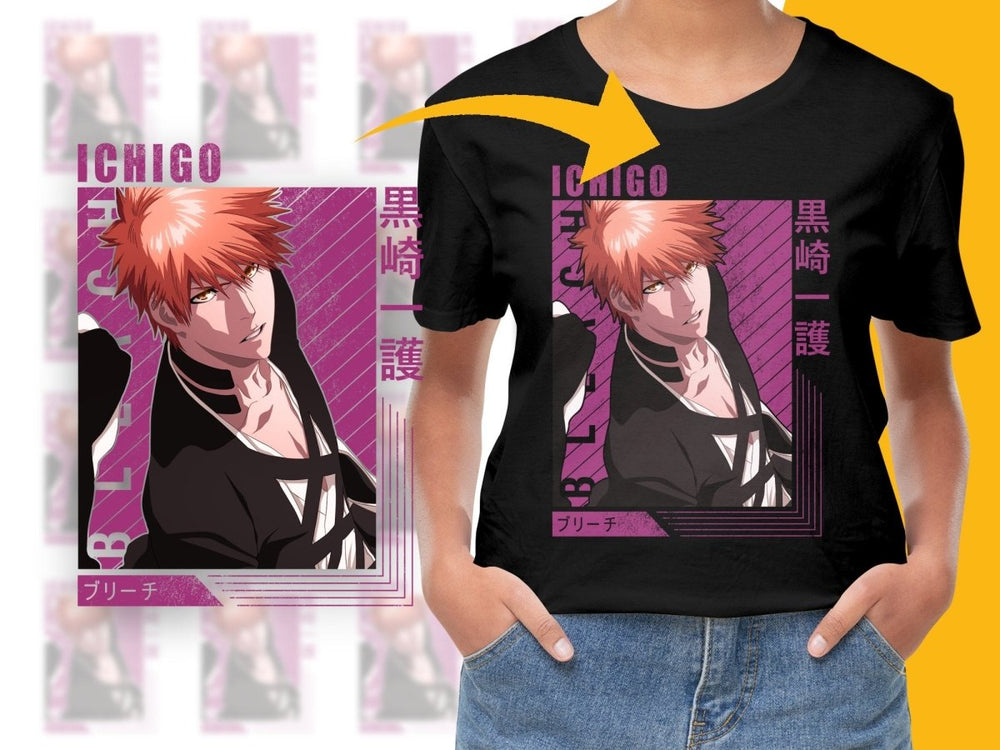 Anime Ichigo Bleach Character PNG File - Teepew