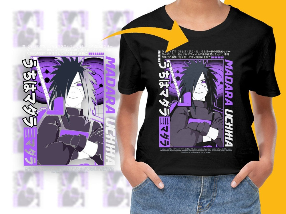 Anime Madara Uchiha Design Graphic Anime Theme PNG File - Teepew