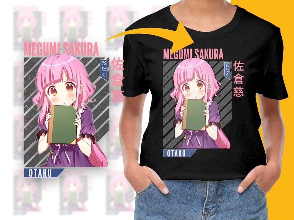Anime Megumi Sakura Character PNG Download 300 DPI Digital - Teepew
