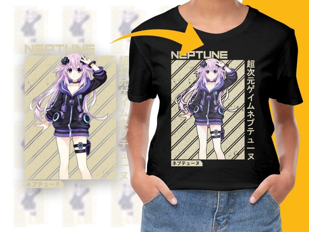 Anime Poster of Neptune Character PNG Digital - Teepew