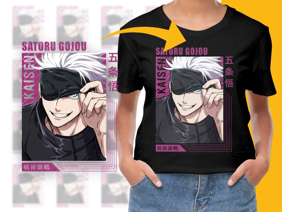 Anime Poster Satoru Gojou Digital Download 300 DPI - Teepew