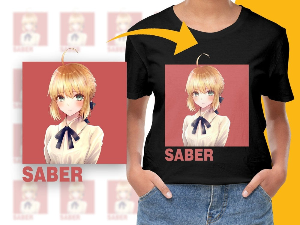 Anime Saber Character PNG File - Teepew