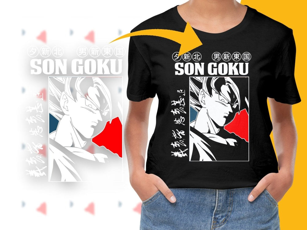 Anime Son Goku Graphic Exclusive PNG File - Teepew