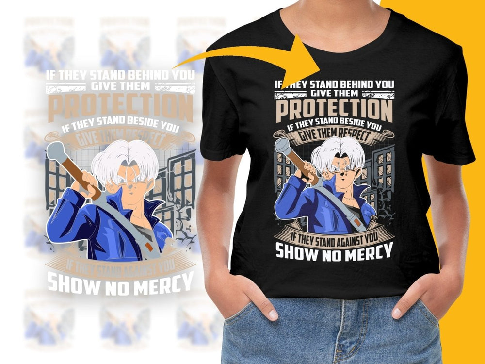 Anime Trunks Protection and Respect Graphic PNG File - Teepew