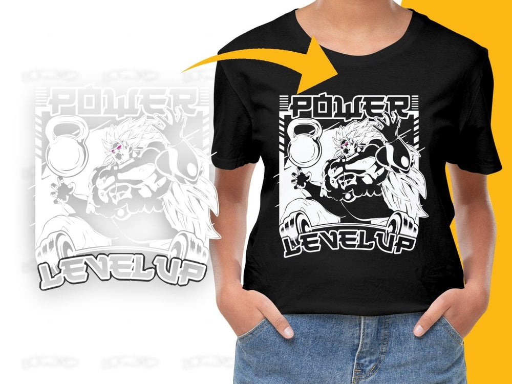 Anime UUHR Power Level Up Graphic PNG File - Teepew