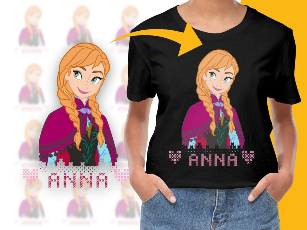 Anna Character Frozen Theme Christmas PNG File - Teepew