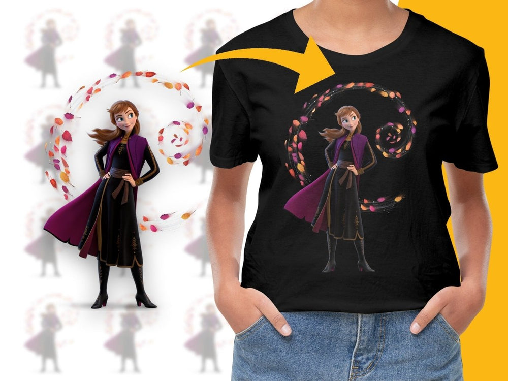 Anna Frozen Wind Swirl Pattern Holiday Christmas PNG File - Teepew