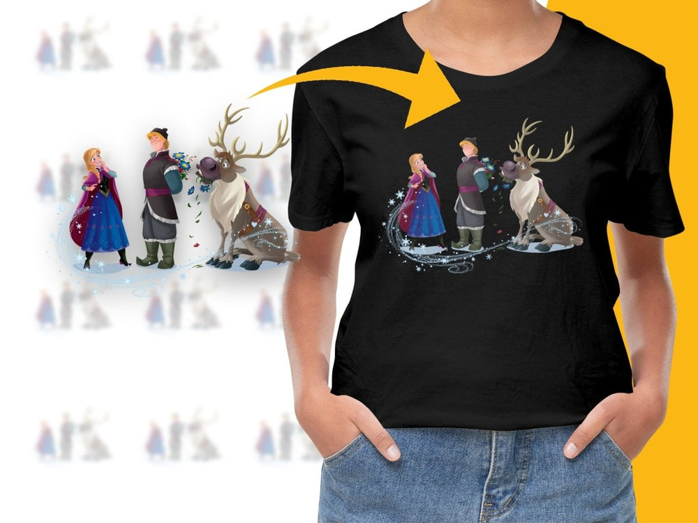Anna Kristoff and Sven Christmas PNG File - Teepew