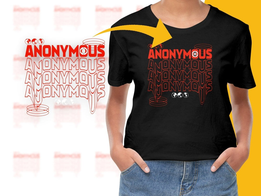 Anonymous Bold Red and White Graphic Streetwear PNG File - Teepew