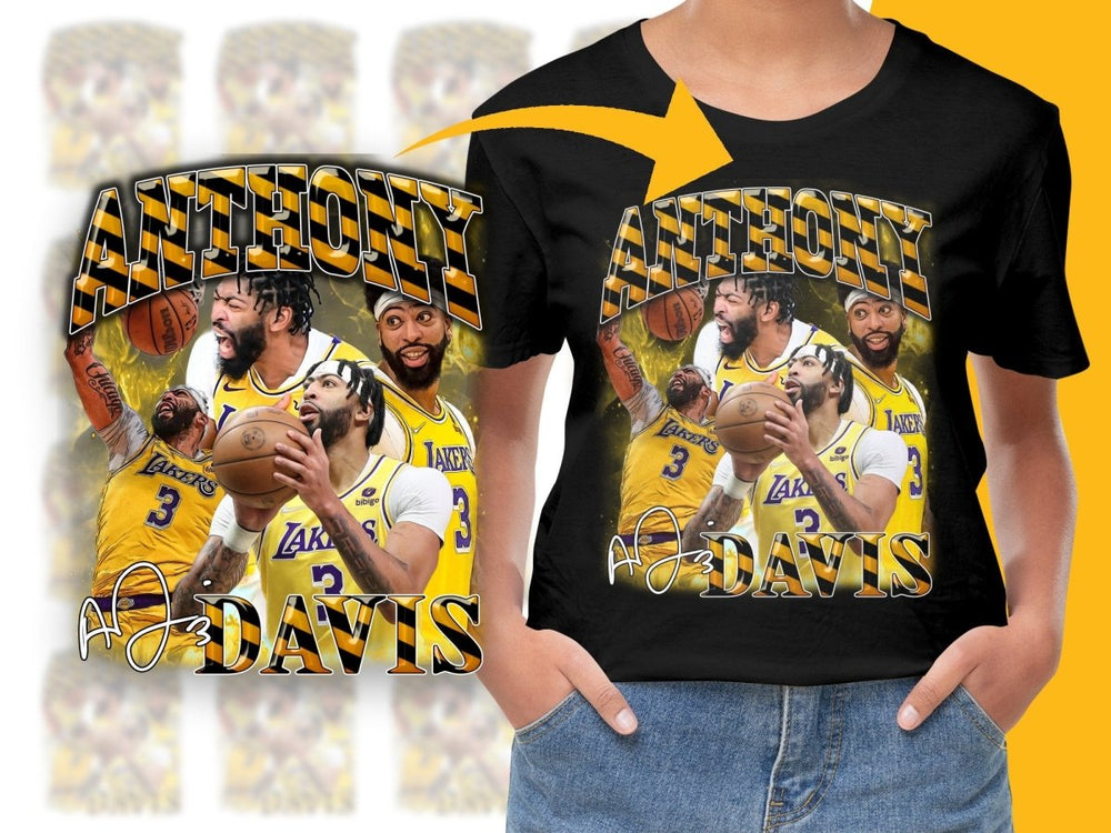 Anthony Davis Basketball Star Los Angeles Lakers Signed Bootleg PNG File - Teepew