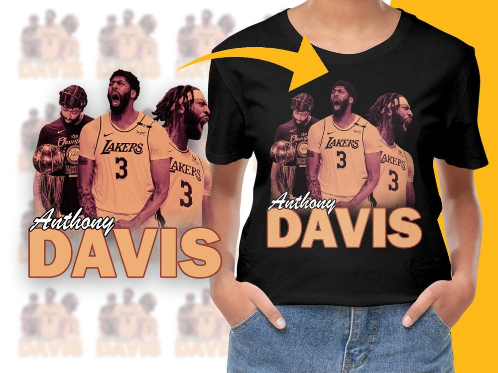 Anthony Davis Los Angeles Lakers Basketball Champion Bootleg PNG File - Teepew