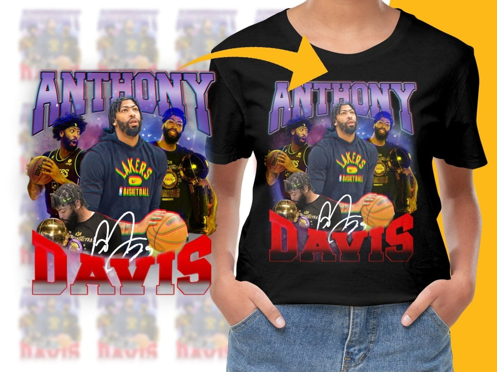 Anthony Davis Los Angeles Lakers Basketball Star Signed Bootleg PNG File - Teepew