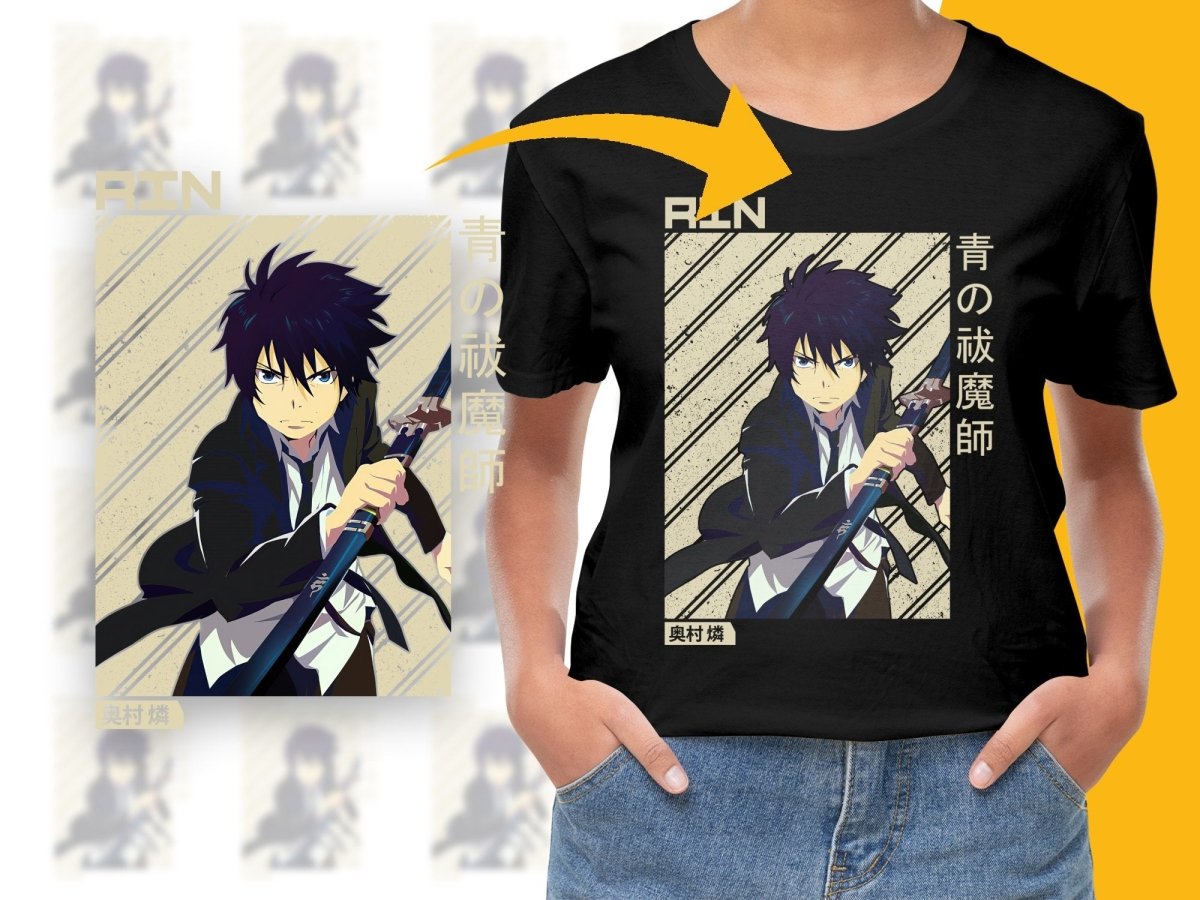 Ao no Exorcist Rin With Sword Digital Download 300 DPI - Teepew