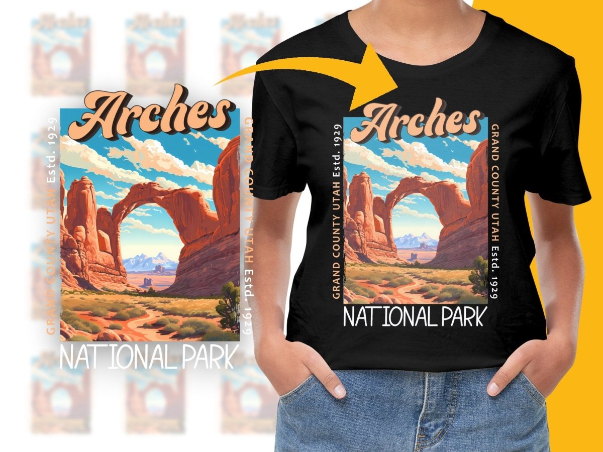 Arches National Park Grand County Utah Scenic Png Digital Download - Teepew