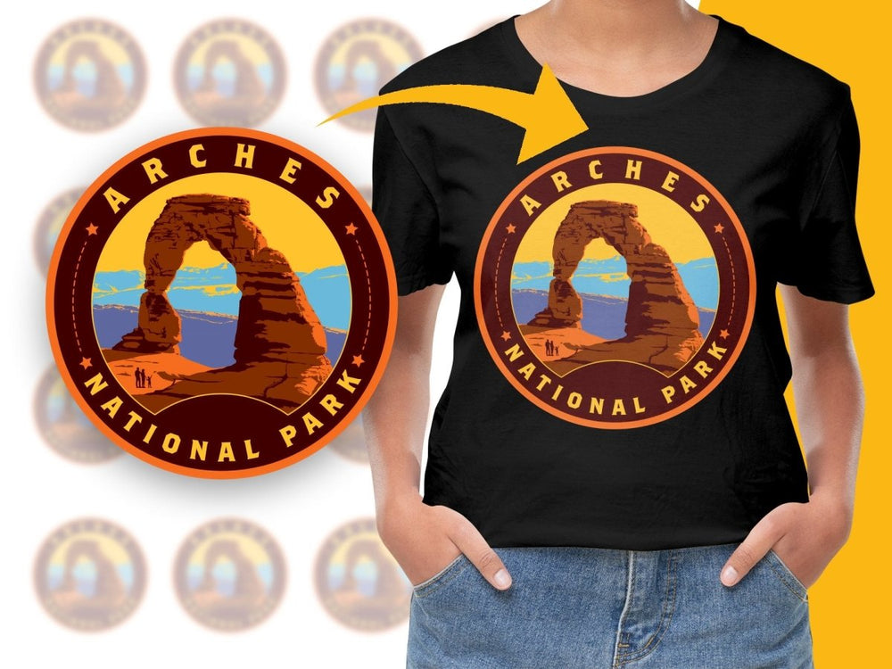 Arches National Park Graphic Nature Adventure PNG File - Teepew