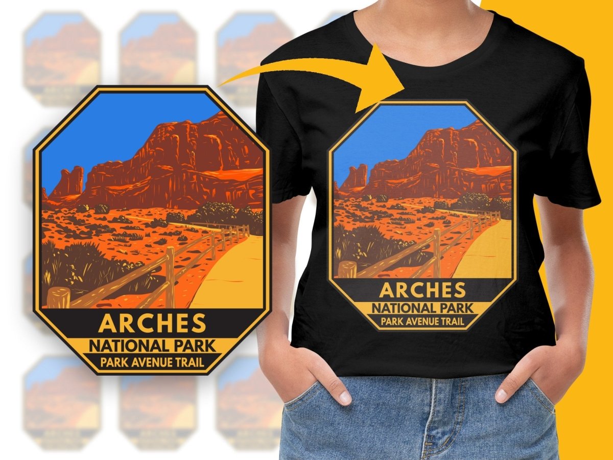 Arches National Park Park Avenue Trail PNG File - Teepew