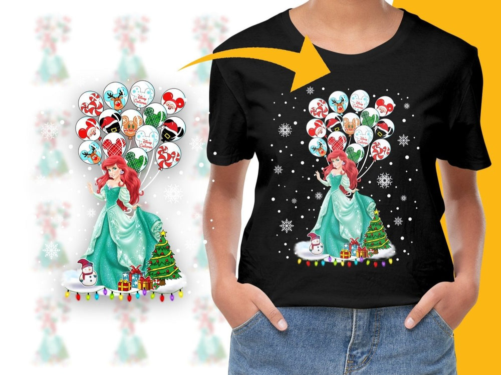 Ariel Christmas Festive Decor Balloon PNG File - Teepew