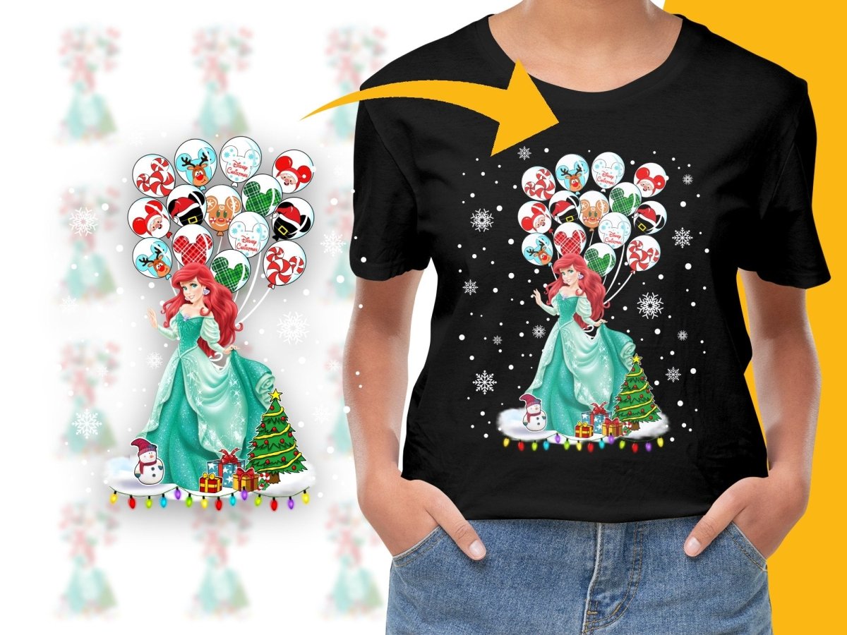 Ariel Christmas Festive Decor Balloon PNG File - Teepew