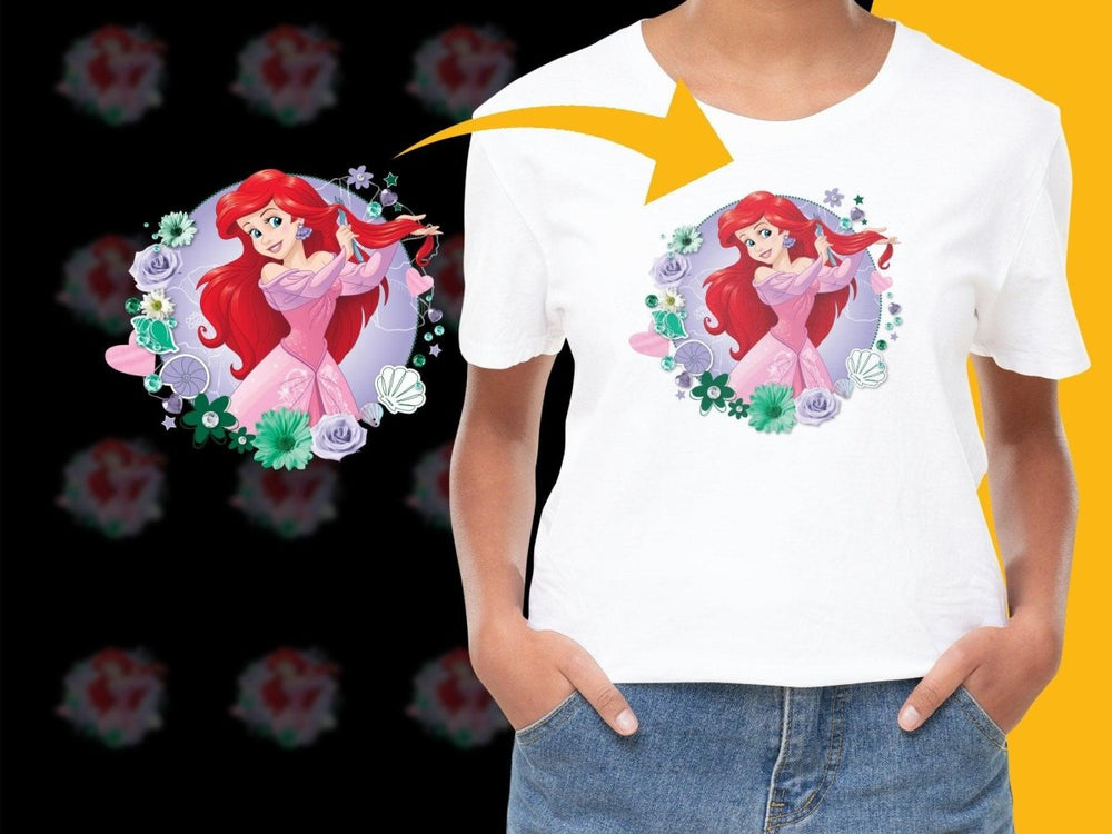 Ariel Little Mermaid Graphic Design PNG File - Teepew