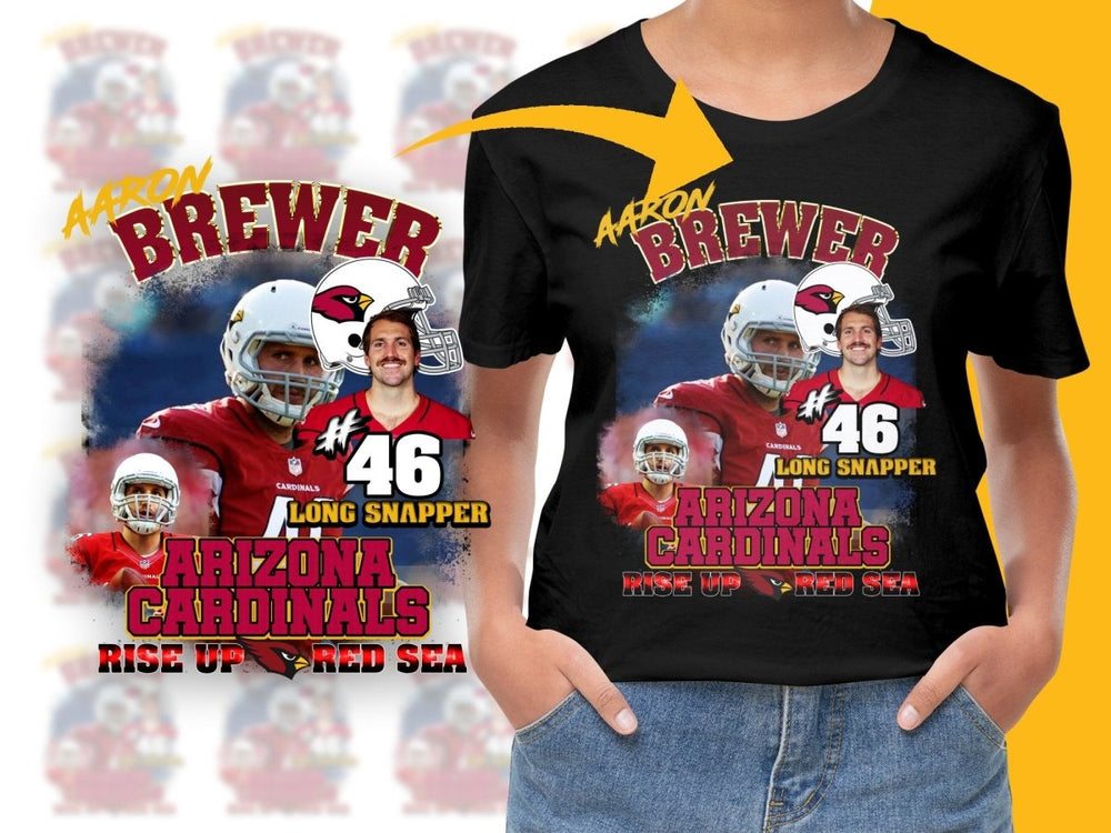 Arizona Cardinals Aaron Brewer Long Snapper PNG File - Teepew