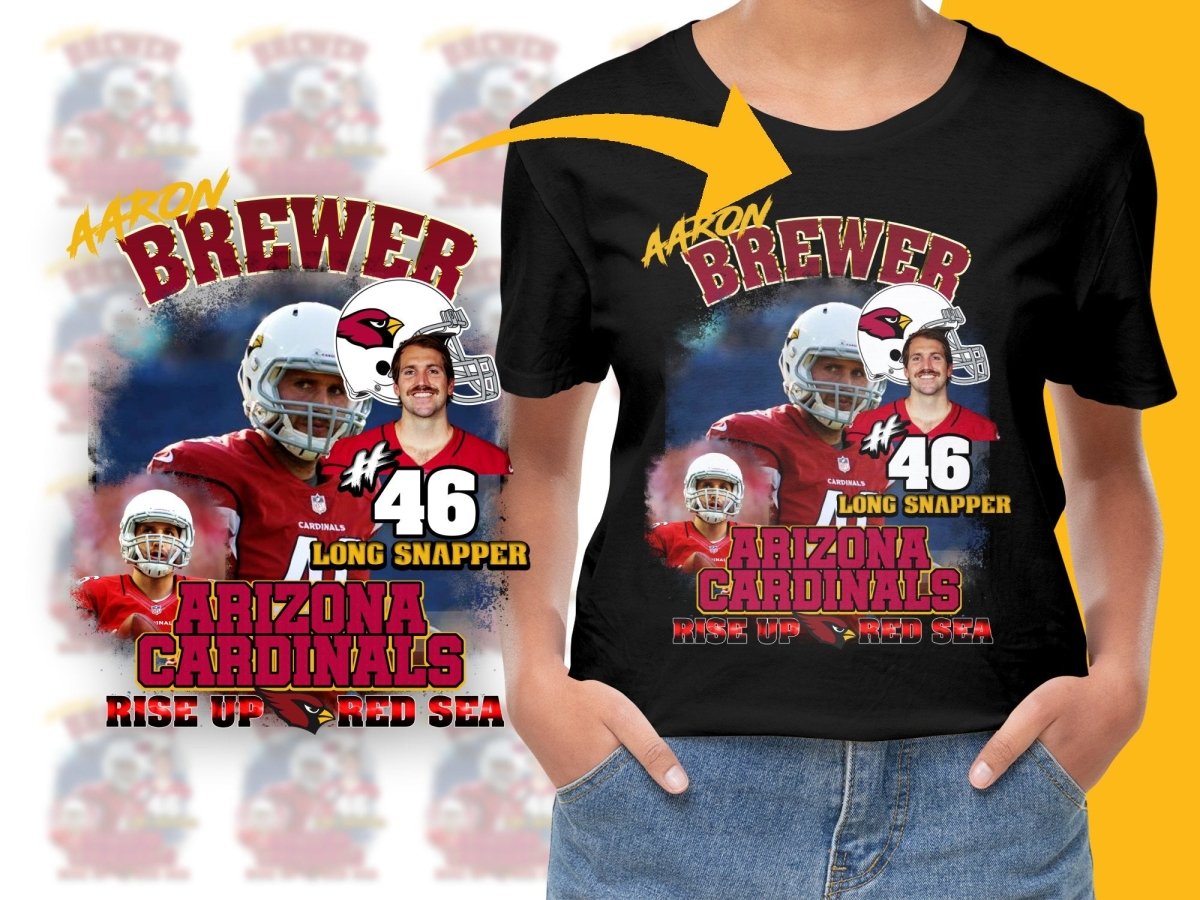 Arizona Cardinals Aaron Brewer Long Snapper PNG File - Teepew