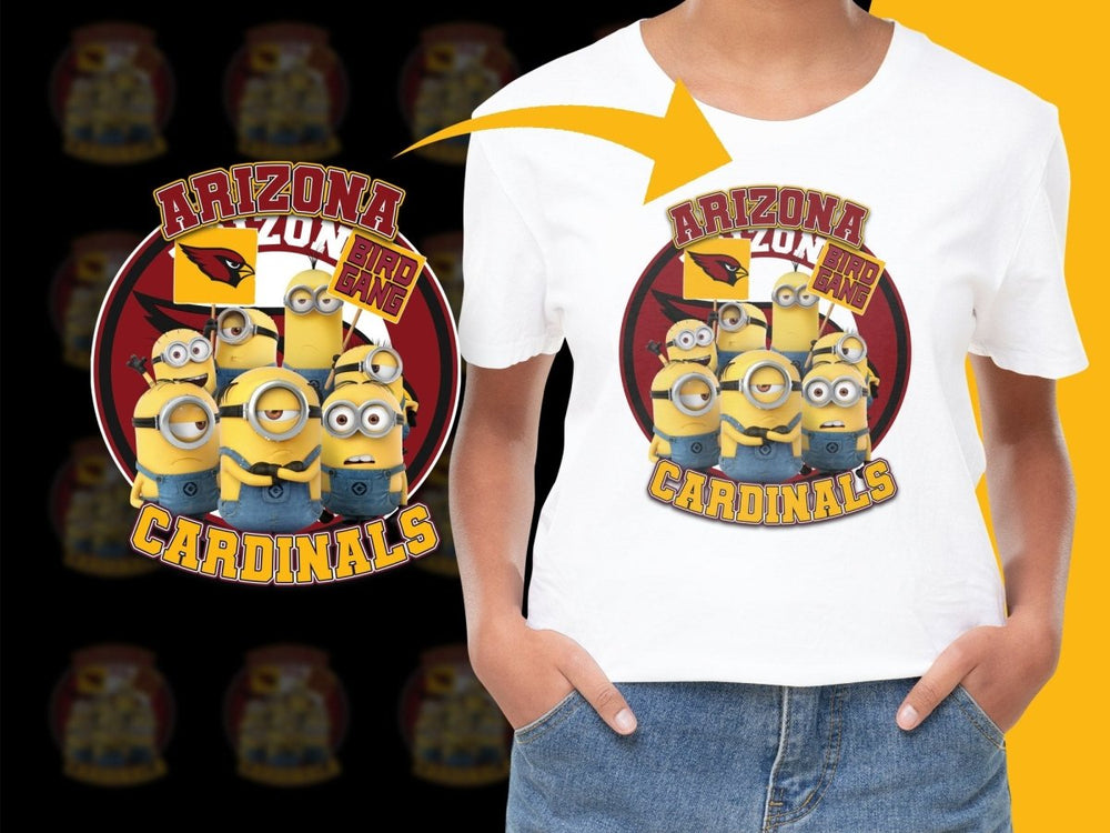 Arizona Cardinals Bird Gang Minions PNG File - Teepew