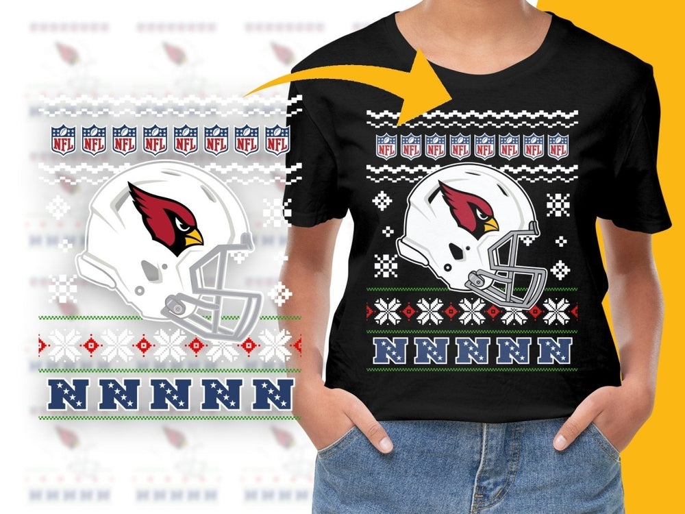Arizona Cardinals Christmas Themed Football PNG File - Teepew
