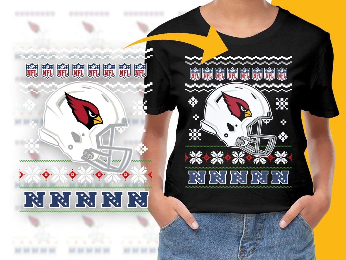 Arizona Cardinals Christmas Themed Football PNG File - Teepew