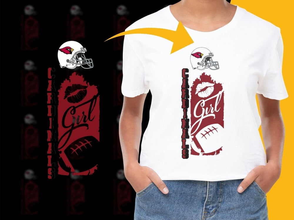 Arizona Cardinals Girl Football Graphic PNG File - Teepew