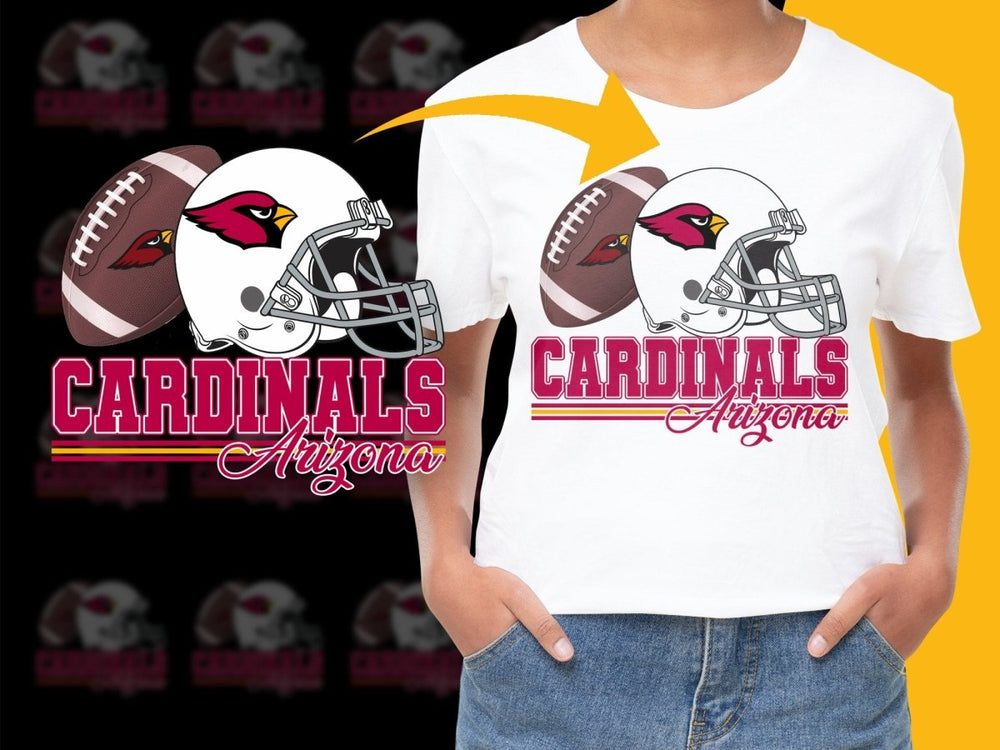 Arizona Cardinals Graphic Football Helmet PNG File - Teepew