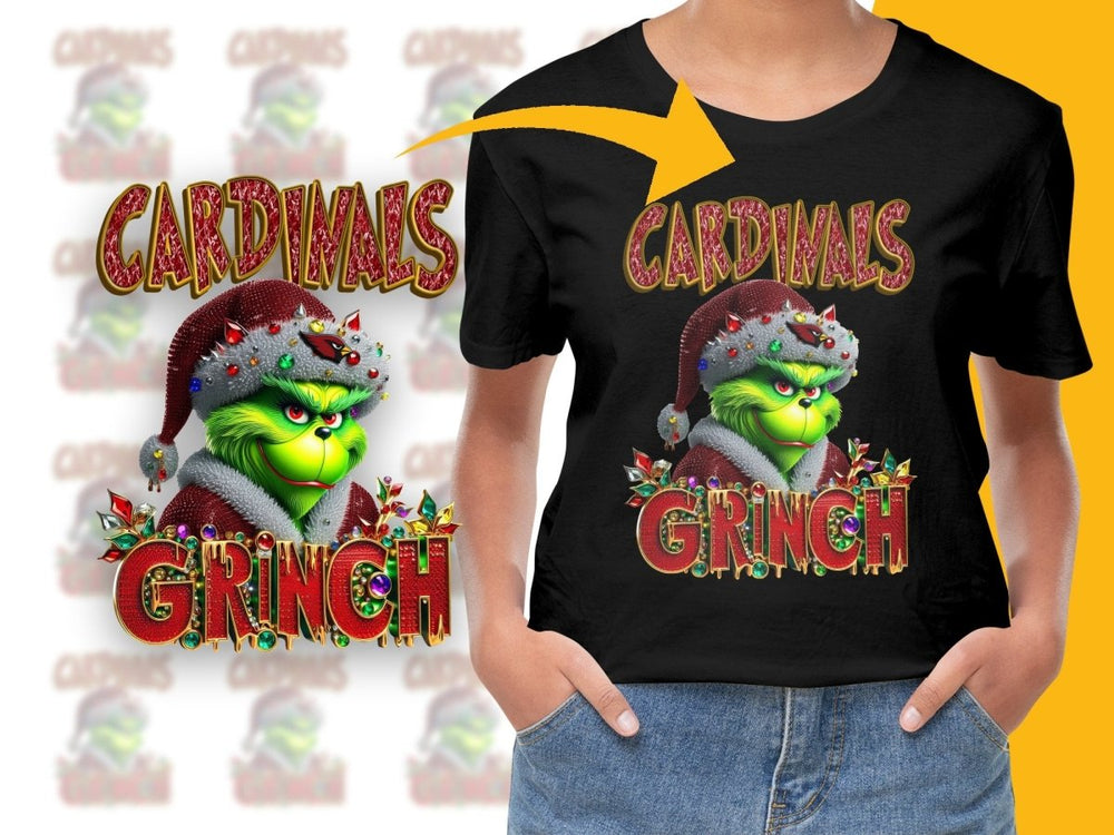 Arizona Cardinals Grinch Christmas Funny Holiday PNG File - Teepew