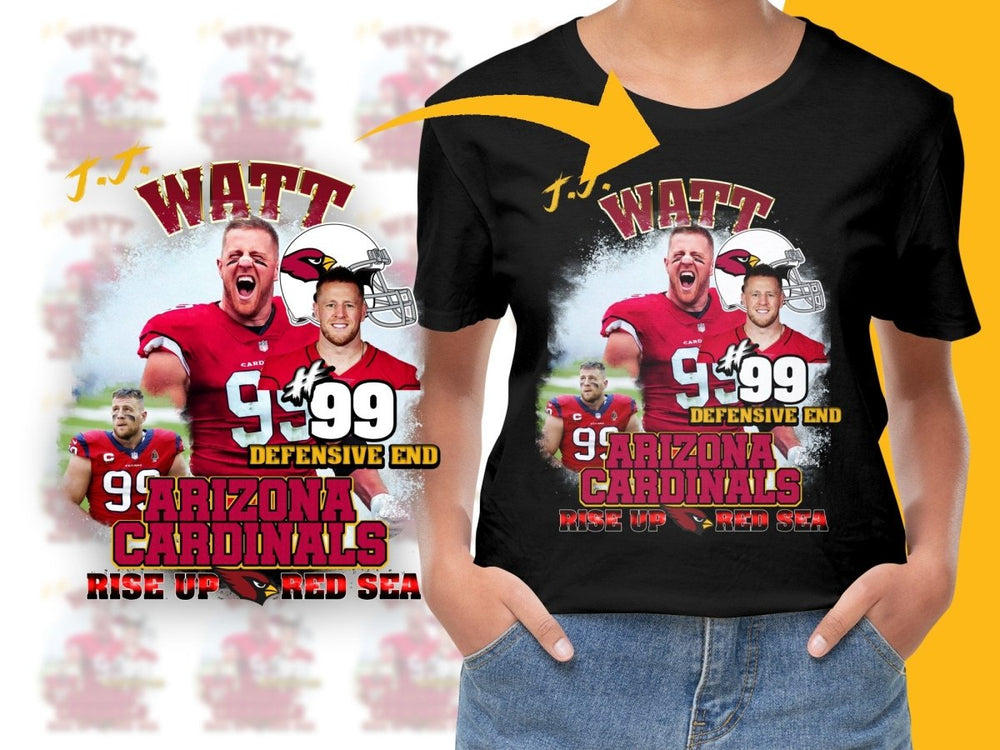 Arizona Cardinals J.J. Watt Defensive End PNG File - Teepew