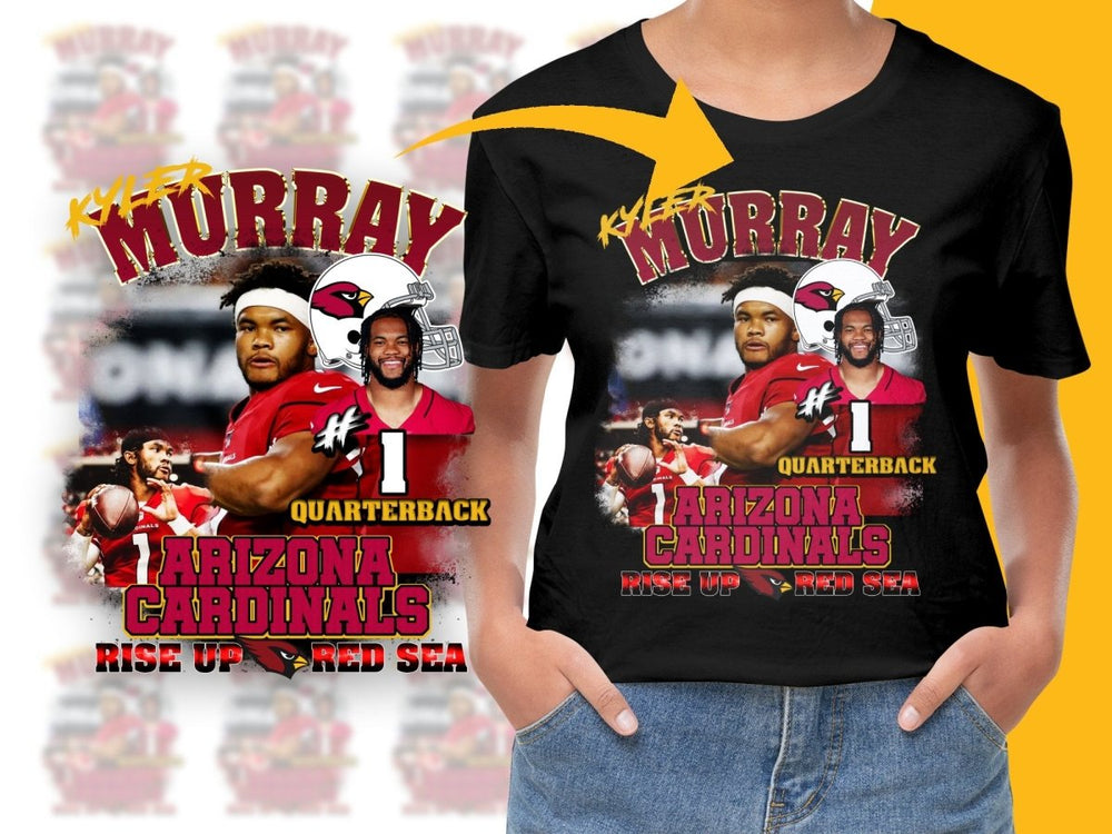 Arizona Cardinals Kyler Murray Rise Up Red Sea PNG File - Teepew