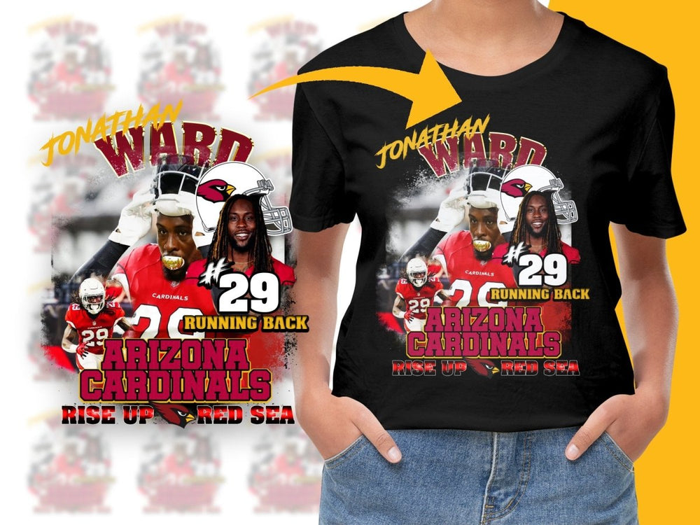 Arizona Cardinals Running Back Jonathan Ward PNG File - Teepew