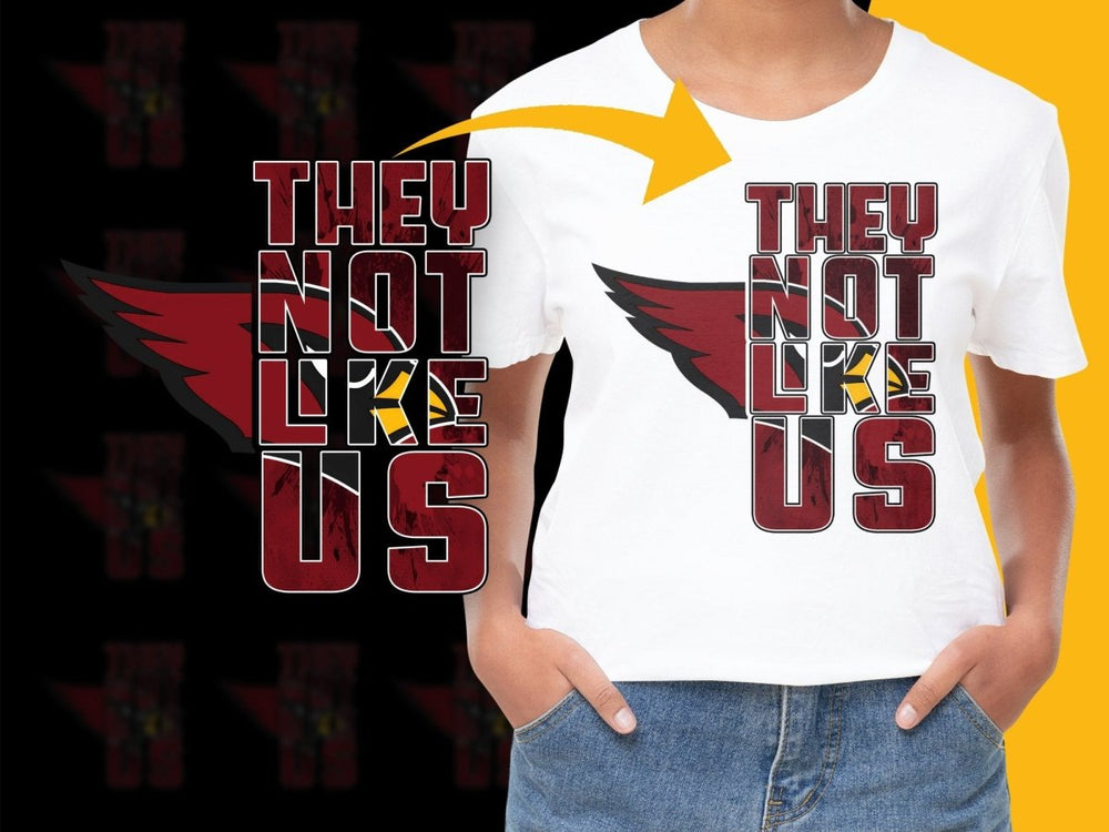 Arizona Cardinals They Not Like Us Graphic PNG File - Teepew