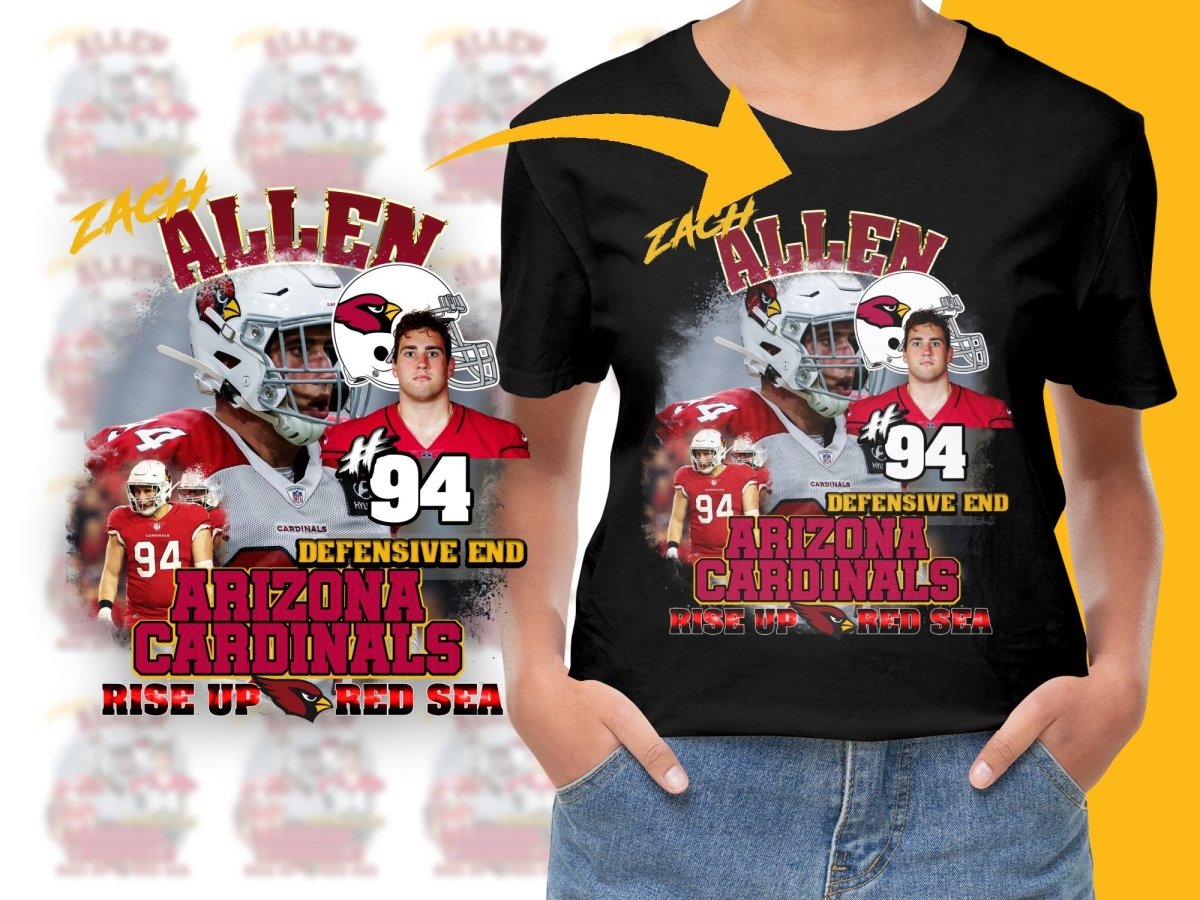 Arizona Cardinals Zach Allen Defensive End PNG File - Teepew