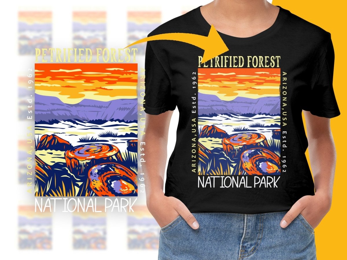 Arizona Petrified Forest National Park Png Digital Download - Teepew