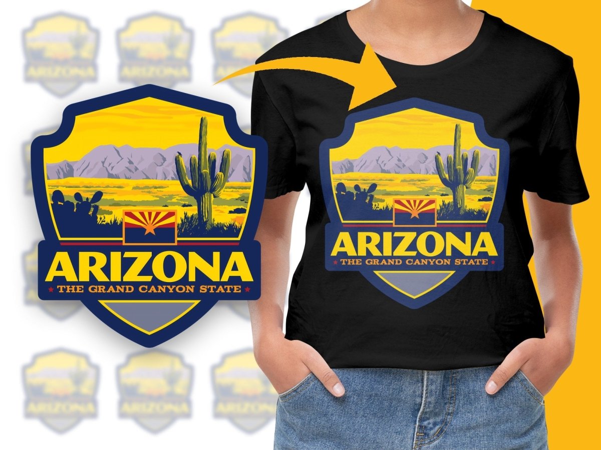 Arizona The Grand Canyon State Graphic PNG File - Teepew
