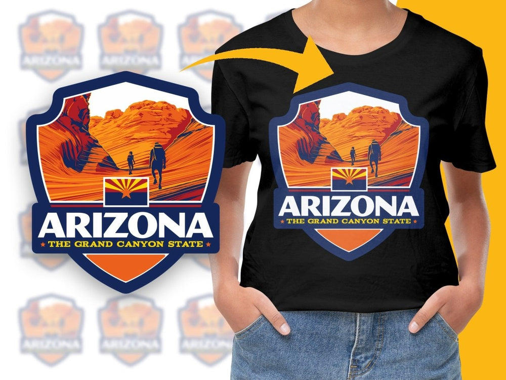 Arizona The Grand Canyon State Graphic PNG File - Teepew